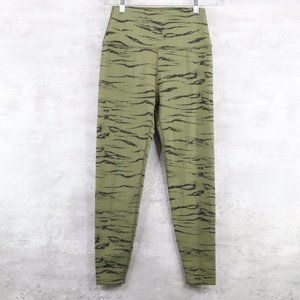 Beyond Yoga High Waisted Legging Size Large Olive Wood Jacquard WJ3243